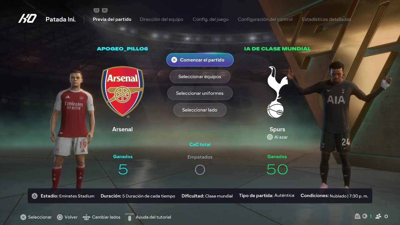 FC 26 | Arsenal vs Tottenham ⚽ North London Derby – Gameplay Completo