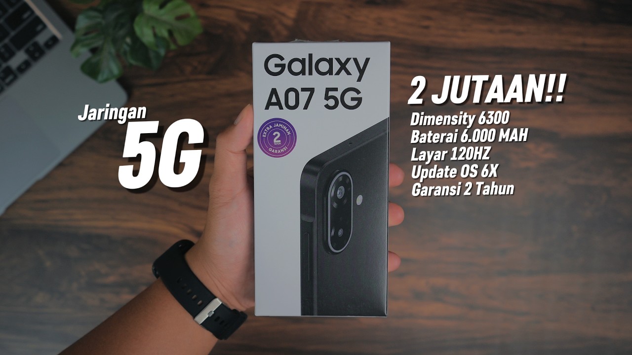 2 Jutaan Dapet 5G!! 🤯 Samsung Galaxy A07 5G Unboxing & Tes Kamera