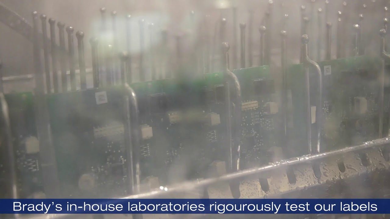 Brady PCB cleaning with labels