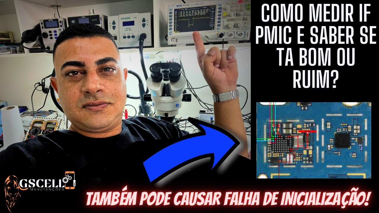 COMO TESTAR IF PMIC PARA SABER SE ELE ESTÁ BOM OU RUIM? - CONSERTO DE PLACAS DE CELULAR.