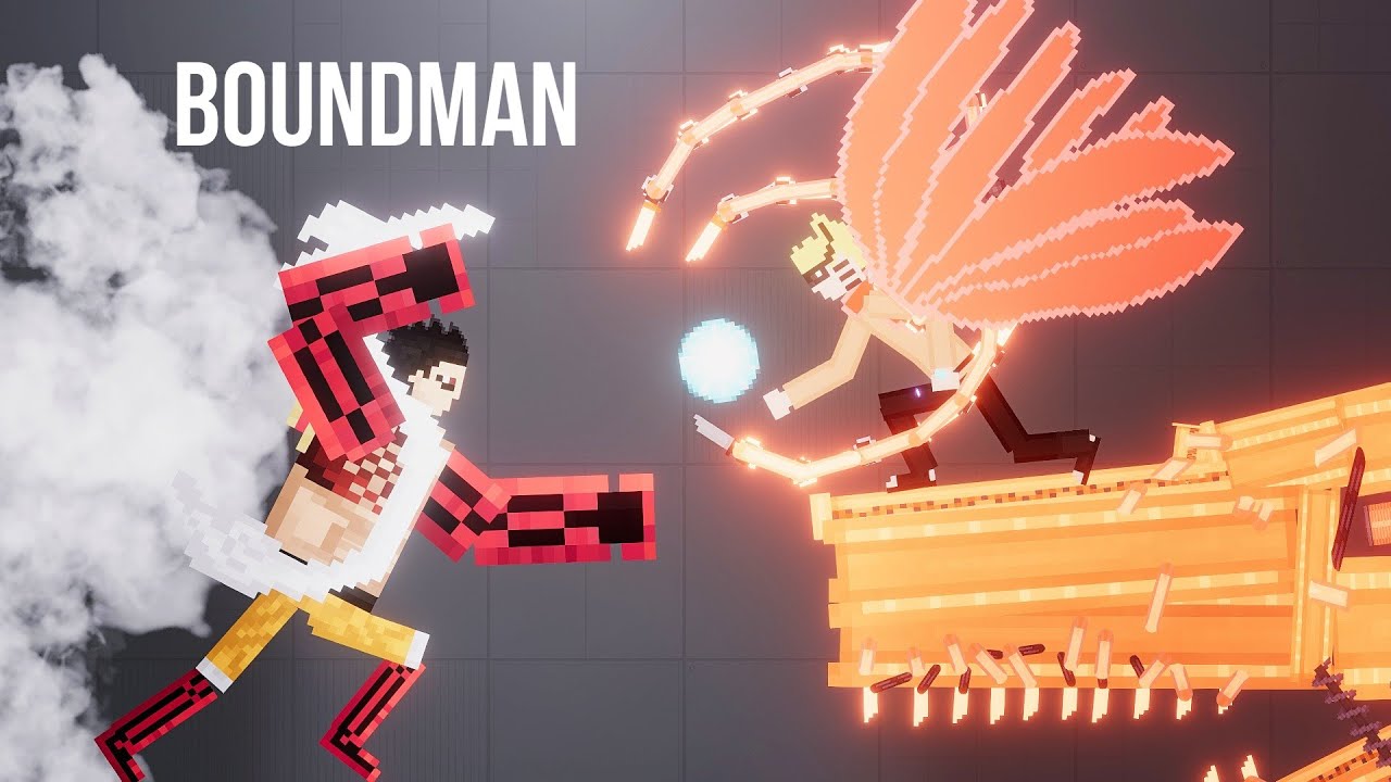 Luffy Boundman vs Naruto Baryon Mode & Sasuke Susanoo Form - People Playground 1.22.3