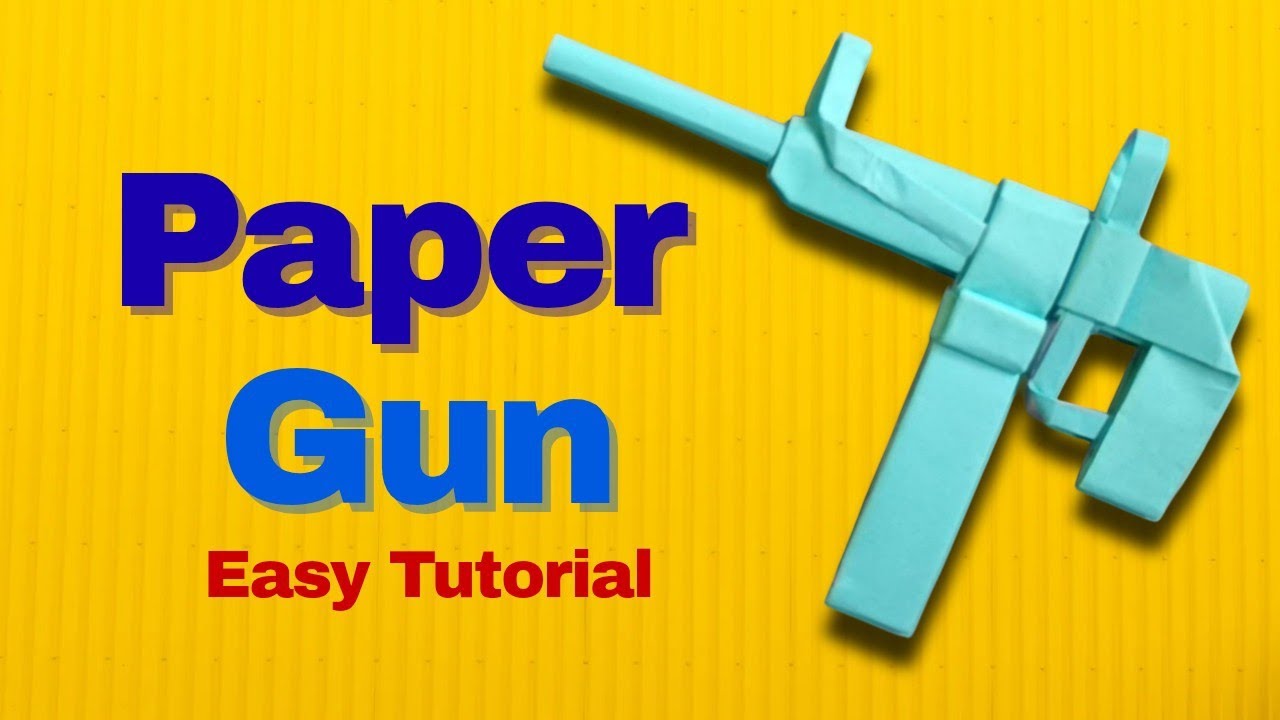 How to Make an Easy Paper Gun 🔫| Easy Origami SMG Tutorial | kagaz ki Bandook Kaise Banaye 