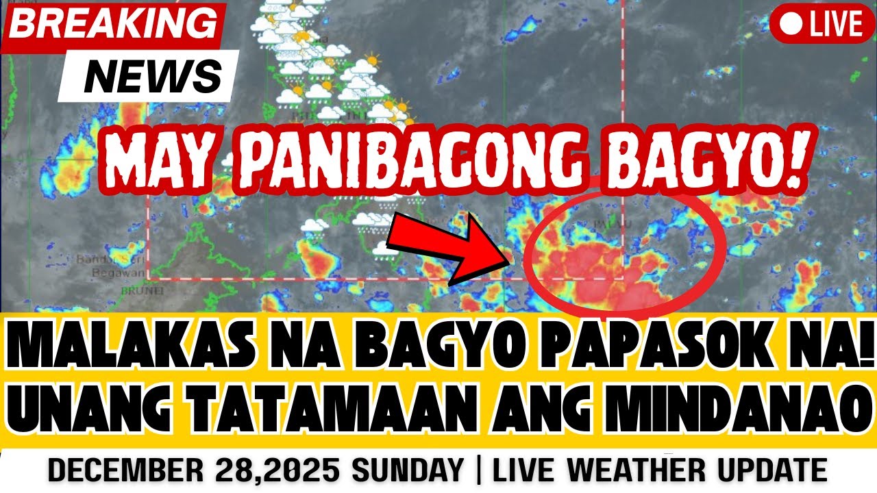 DECEMBER 28,2025 SUNDAY | SUNOD NA BAGYONG PAPASOK NAMATAAN SA MINDANAO!