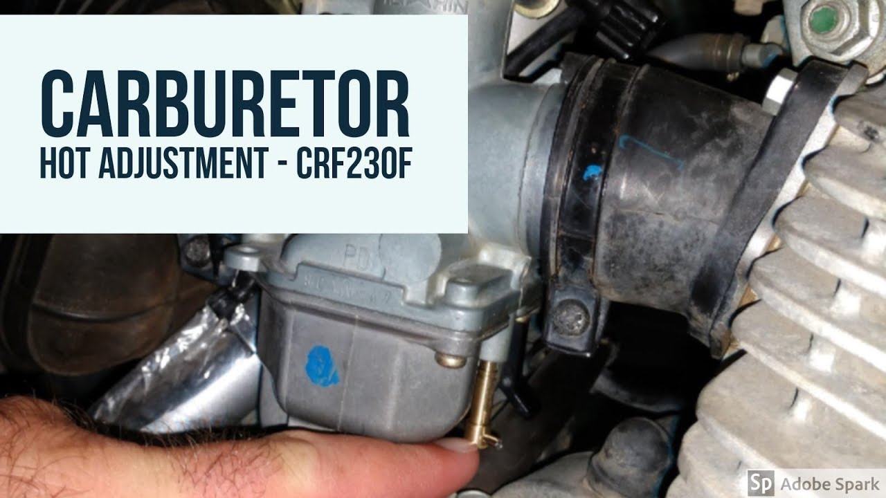 CRF Resurrection Pt  4   How-to Hot Adjust Carburetor
