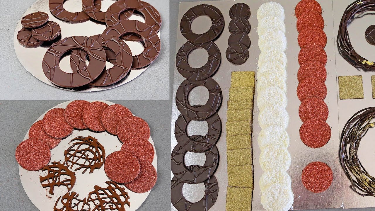Creativas Decoraciones con Chocolate -  Creative  Chocolate Decorations