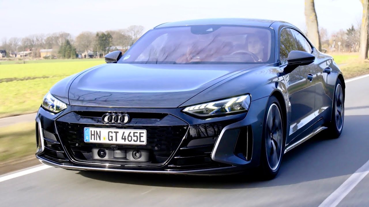 Audi RS e-tron GT 2021 - Вождение, звук, экстерьер и интерьер