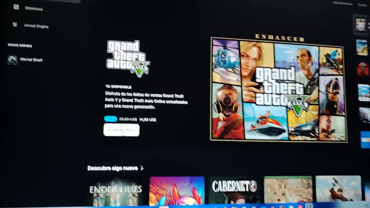 Como instalar GTA 5 legacy luego de que hayas actualizado la versión Enhanced Solo para tienda epic