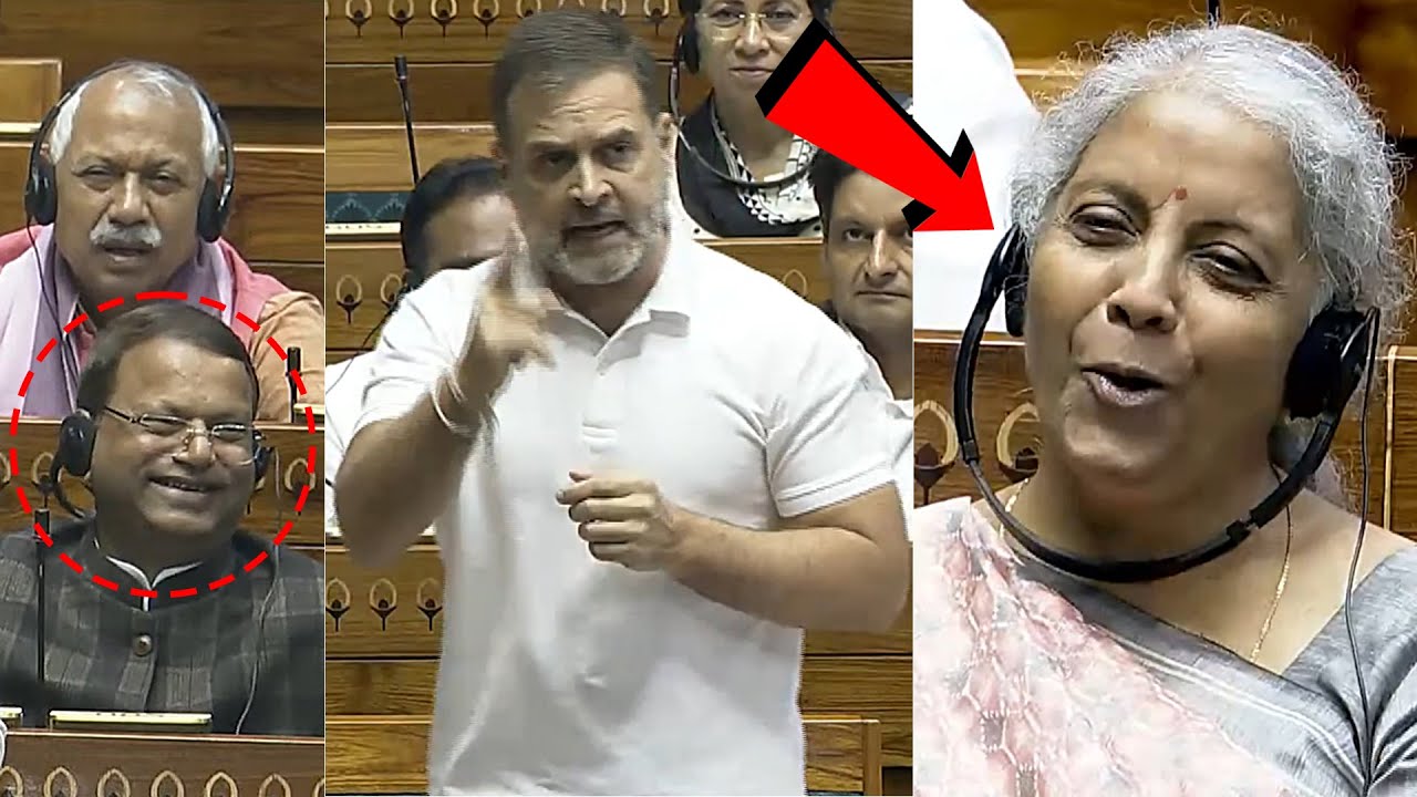 Nirmala Sitharaman Unexpected Reaction Towards Rahul Gandhi Speech at Lok Sabha | BJP Vs Congress