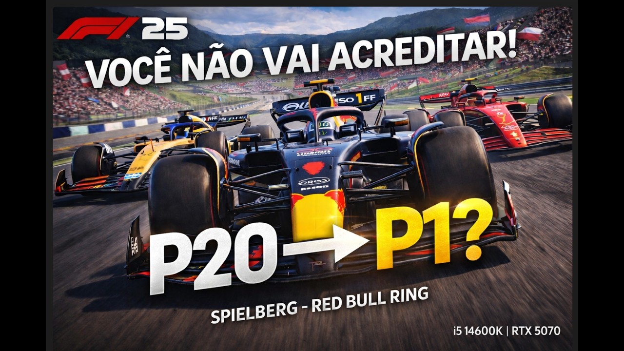 F1 25 Gameplay | Red Bull Ring Austria | Last to First | Max Verstappen (Red Bull #1) 25% Race