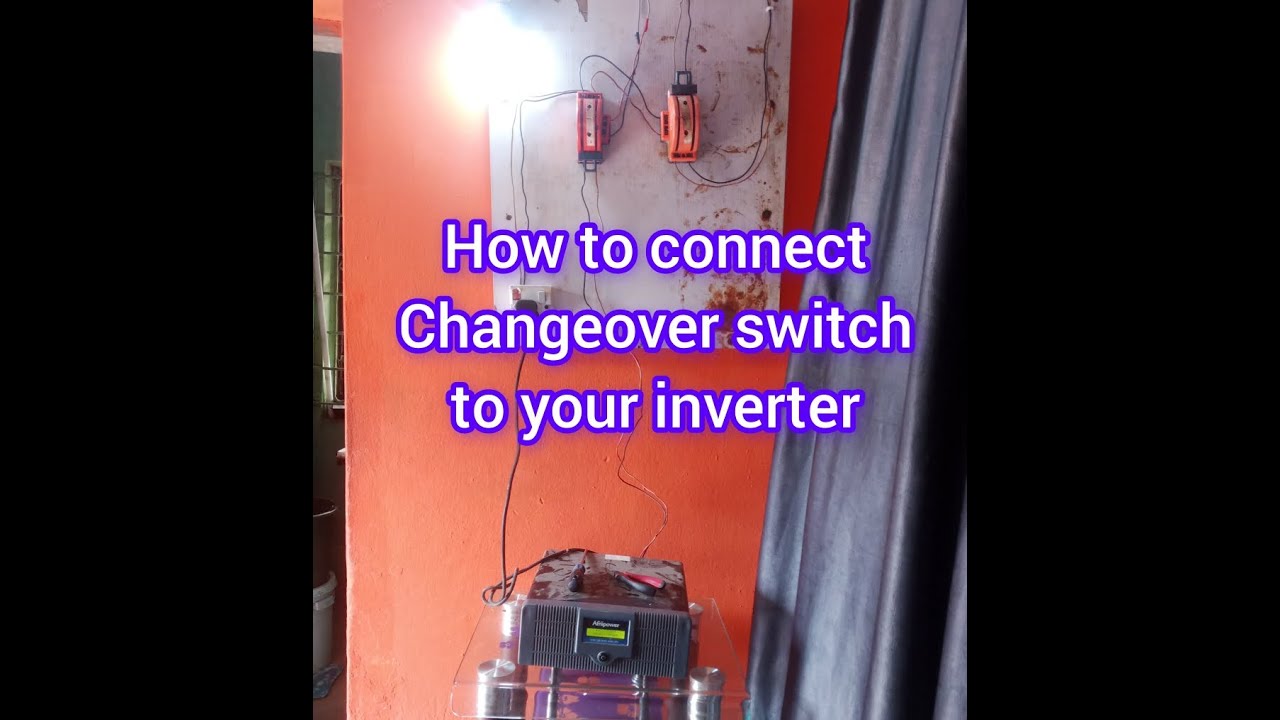 How to connect Changeover switch to your inverter