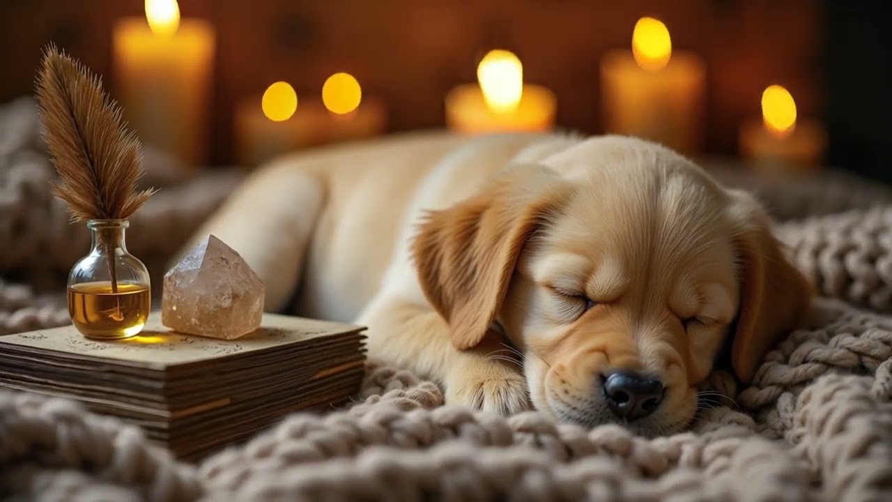 3 Hours of Relaxing Dog Music 🎵 Calming Sleep Sounds for Puppies 🐾 Perfect for Stormy Nights