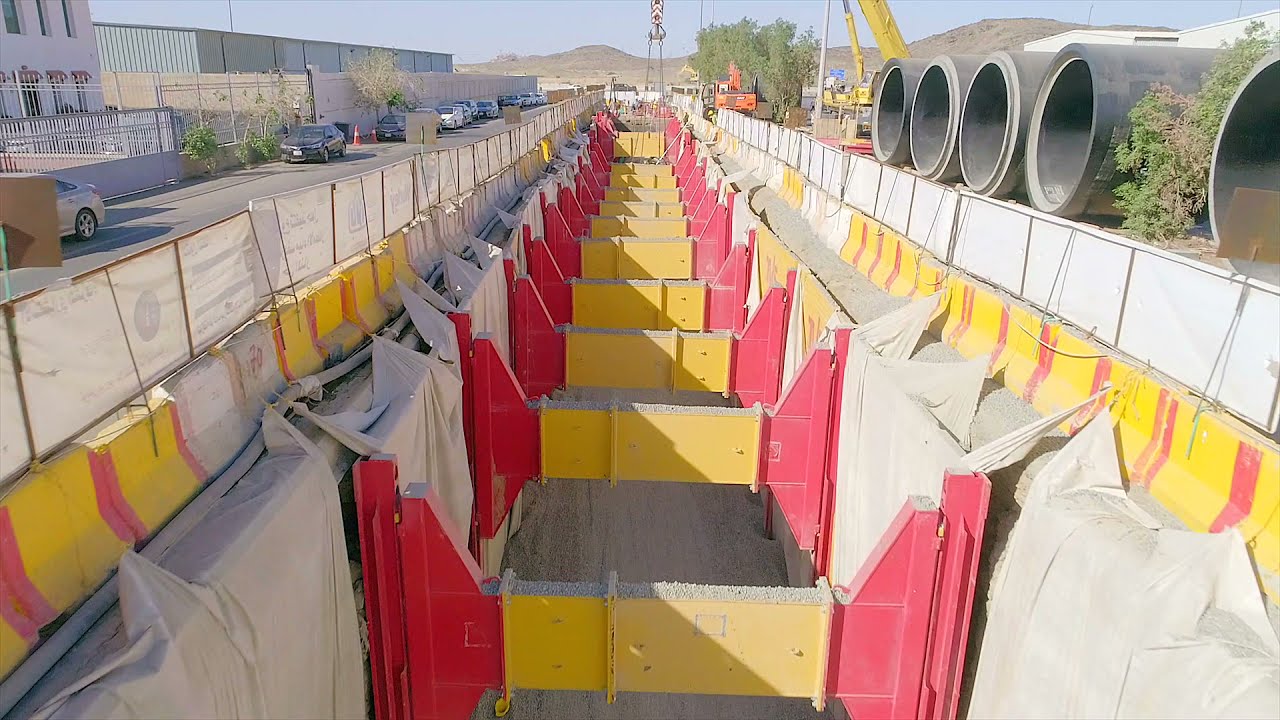 مشروع تنفيذ حلول لتصريف مياه الامطار بالمنار
