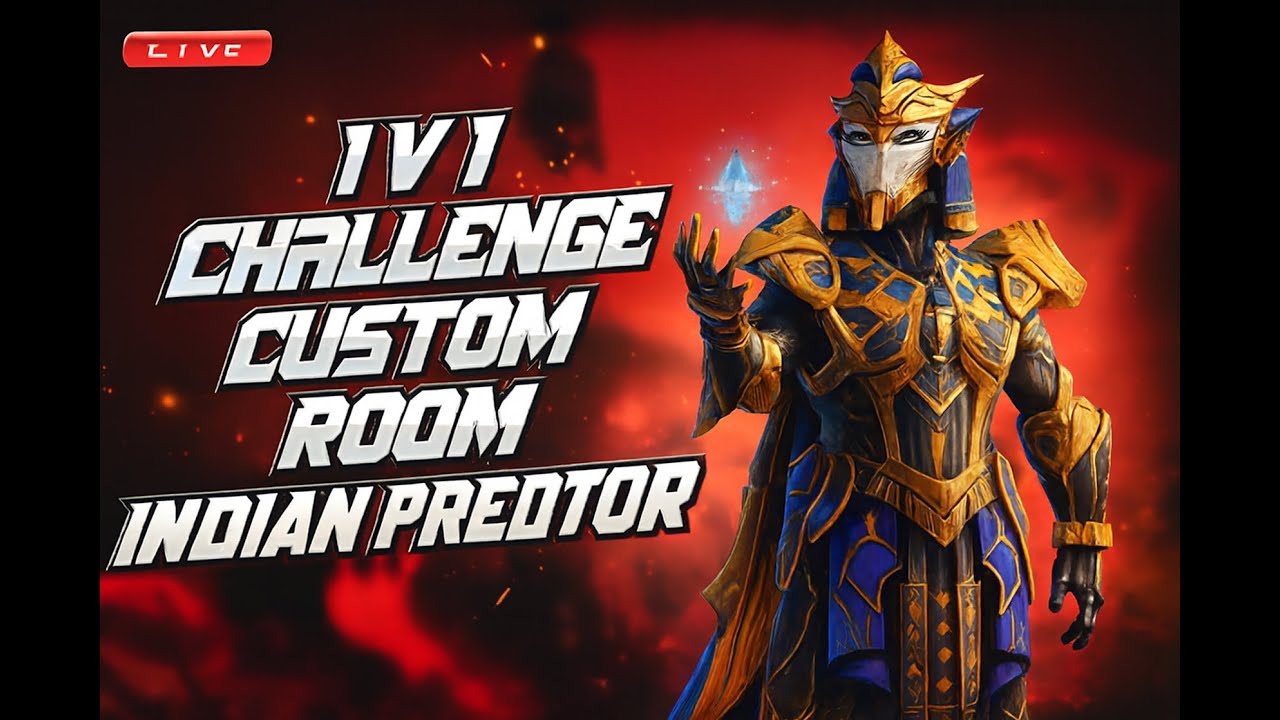 🔴BGMI 1v1 TDM ROOM LIVE  @INDIAN木PREDATOR 