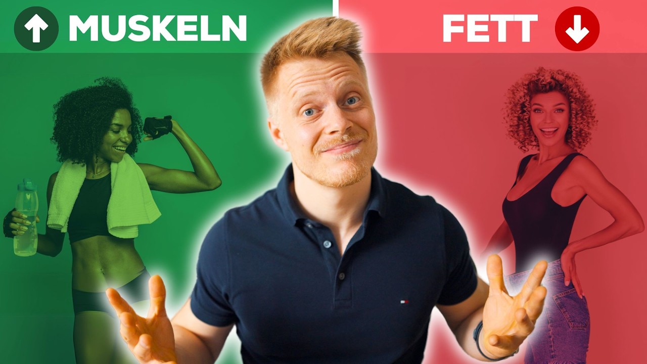Wie du GLEICHZEITIG Fett verlierst und Muskeln aufbaust!