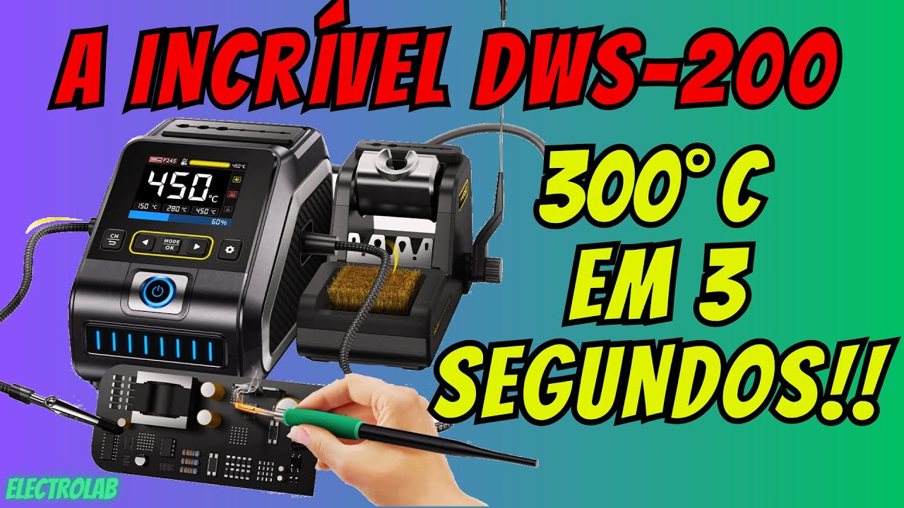 🔥 A completa estação de solda FNIRSI DWS200! A mais rápida do mercado!