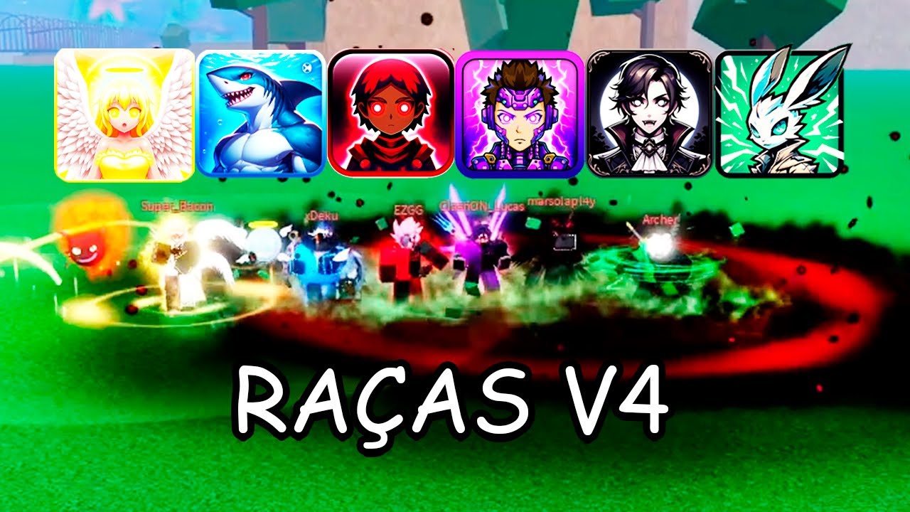 QUAL RAÇA V4 É A MAIS FORTE? Olimpiadas Blox Fruits