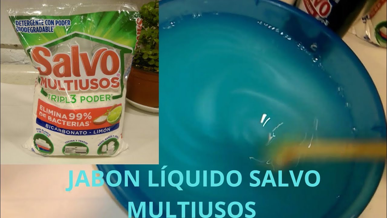 Jabón Salvo Multiusos liquido para trastes 🌼🍴🍽️
