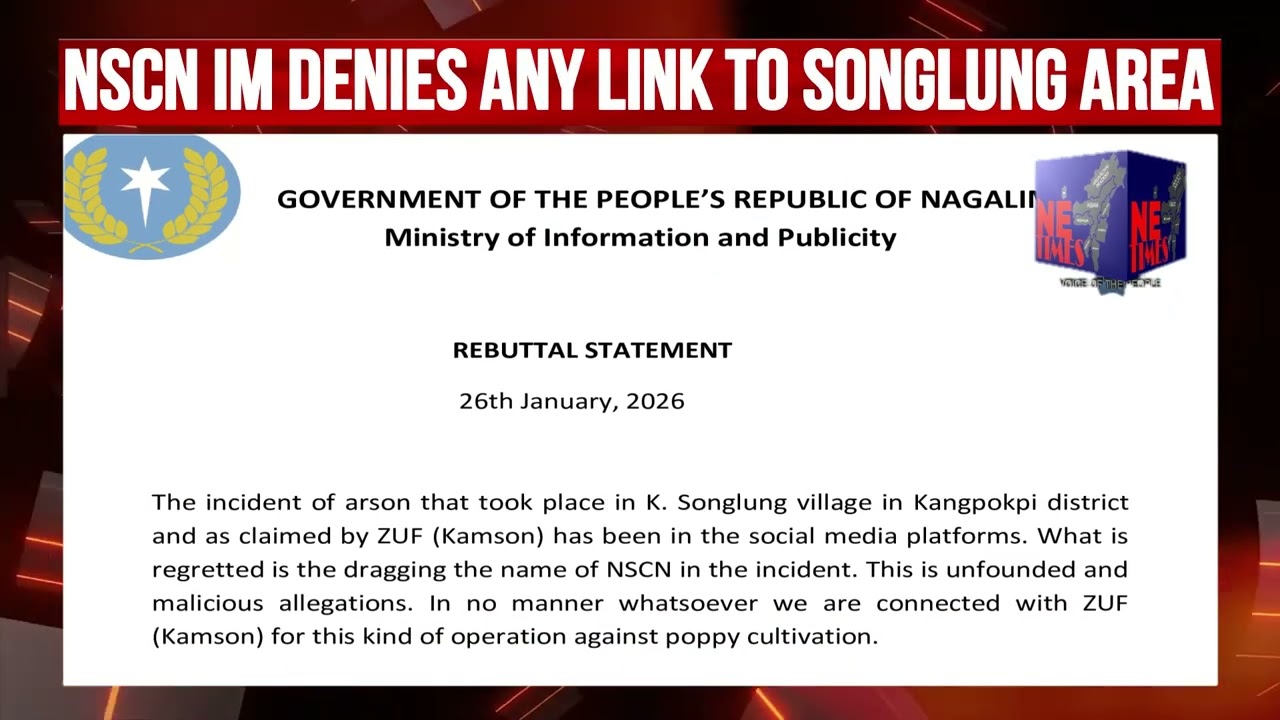 Kangpokpi Arson: NSCN-IM Rejects Allegations, Distances from ZUF Claim