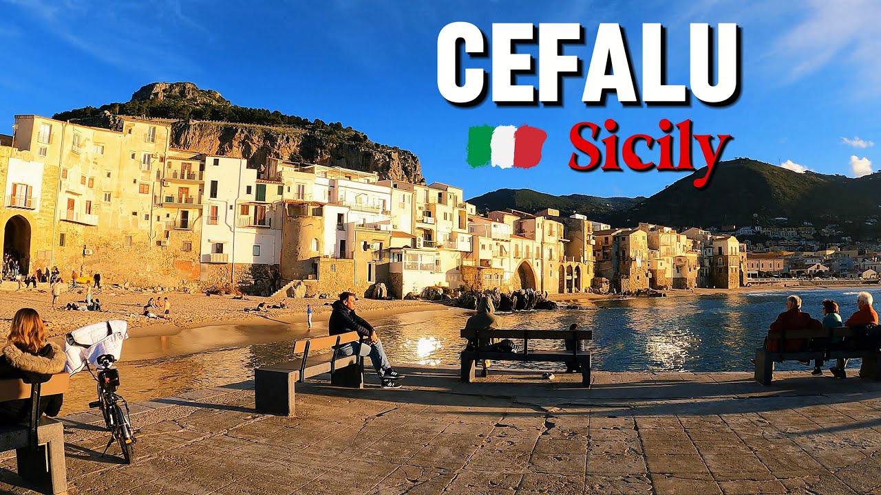 🇮🇹 Sicily, Italy Walking Tour [4k] Cefalu, The Most Beautiful Coastal Town Walk with Captions | 2024