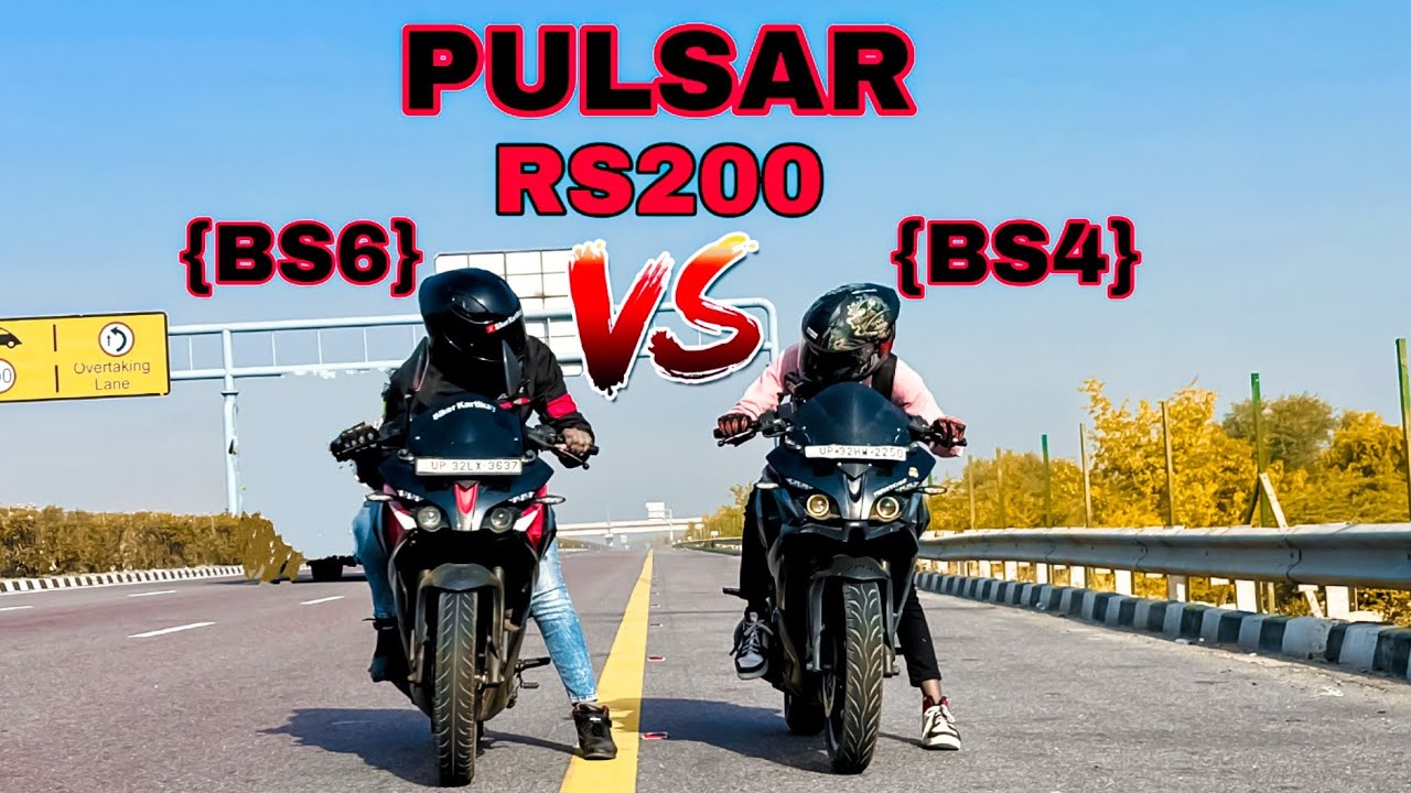 PULSAR RS200 BS4 VS RS200 BS6🔥||DRAG RACE 💥||PULSAR RS200 BATTLE ⚡||RACE TILL THEIR POTENTIAL 🥵||