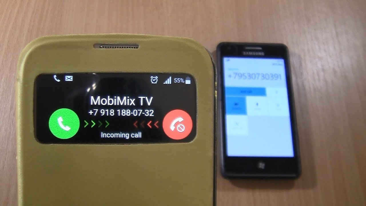 Over the Horizon Incoming + Outgoing call at the Same Time  Samsung Galaxy S4 + Samsung Omnia M