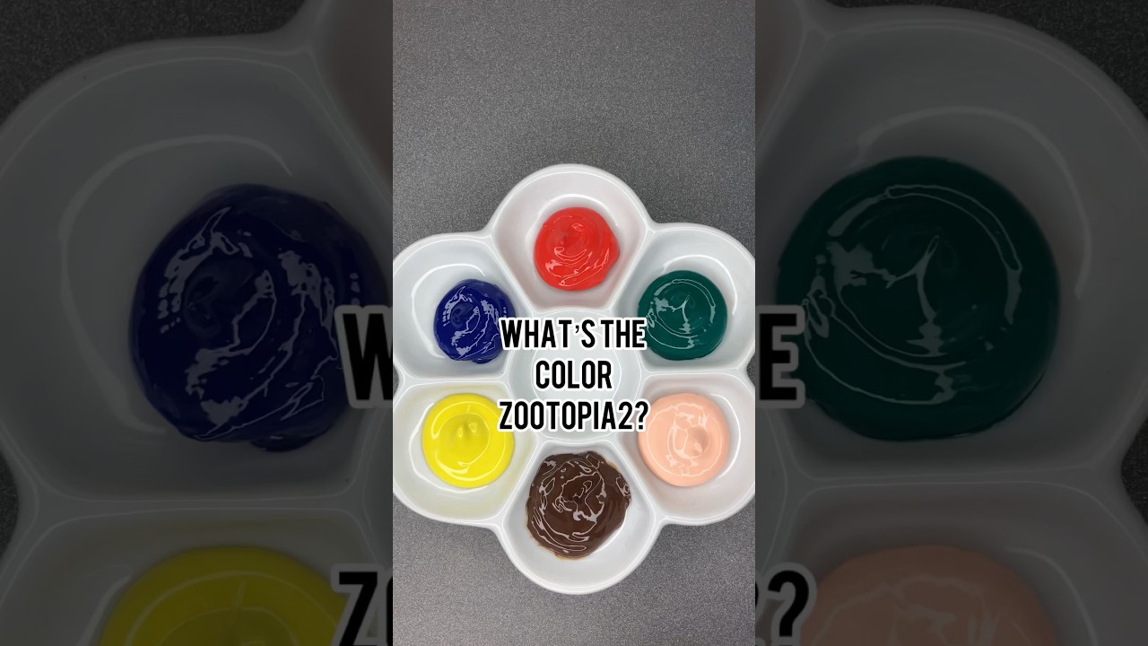 🎨🌈ZOOTOPIA2 Color mixing (part51) 