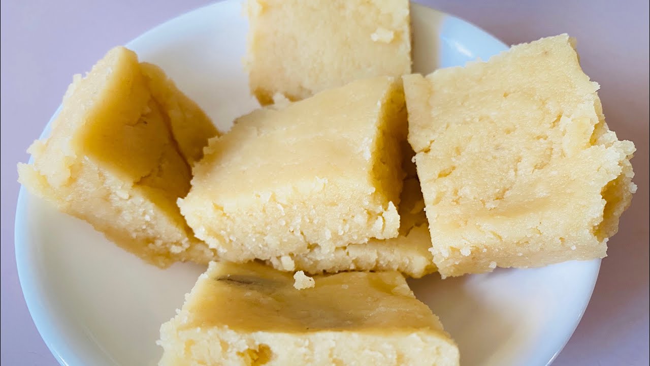 Rice Burfi | How to Make Rice Pudding at Home | Rice Flour Burfi | Easy Sweets Recipe