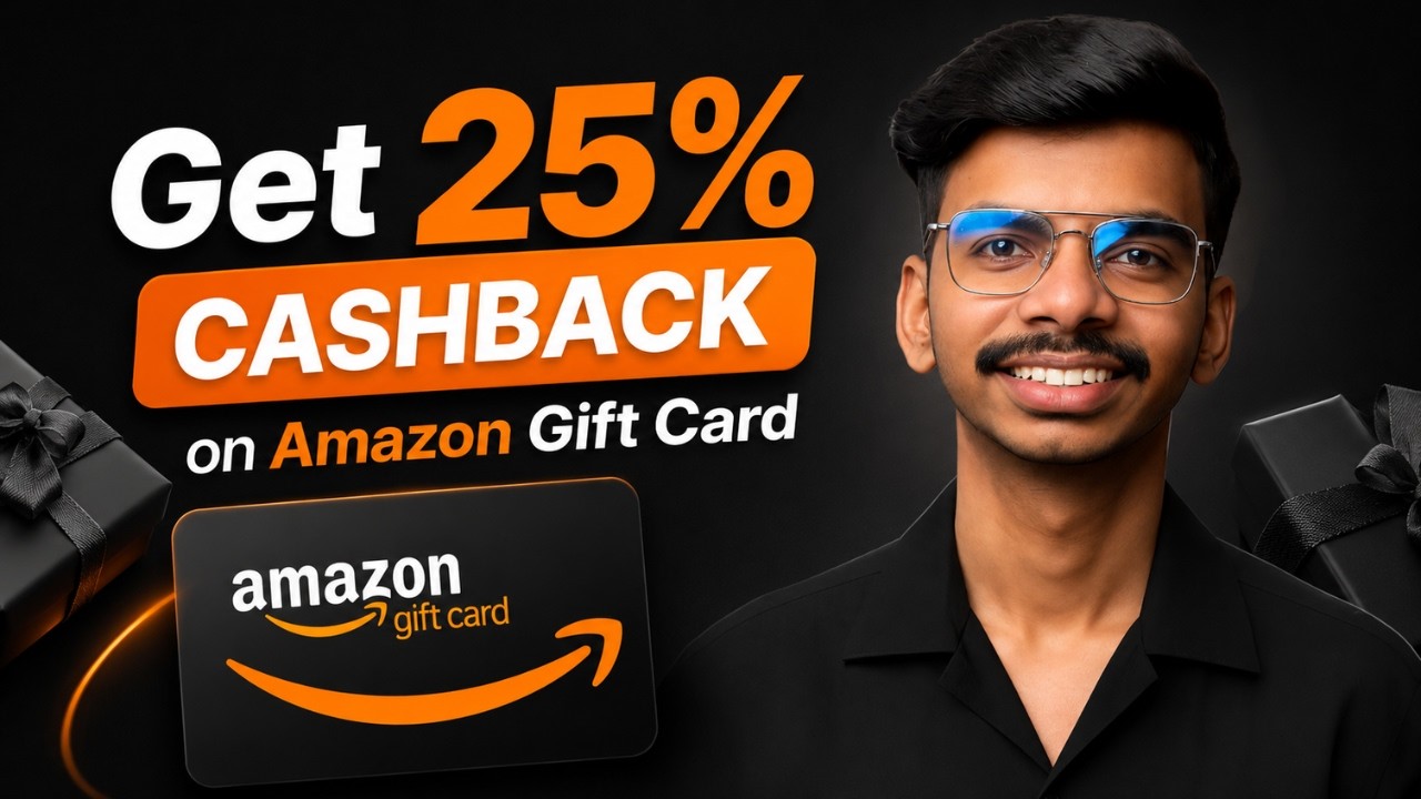 Get 25% Cashback on Amazon Pay Gift Card | Amazon Gift Card Offer 2026 | Amazon 2 New Cashback Offer