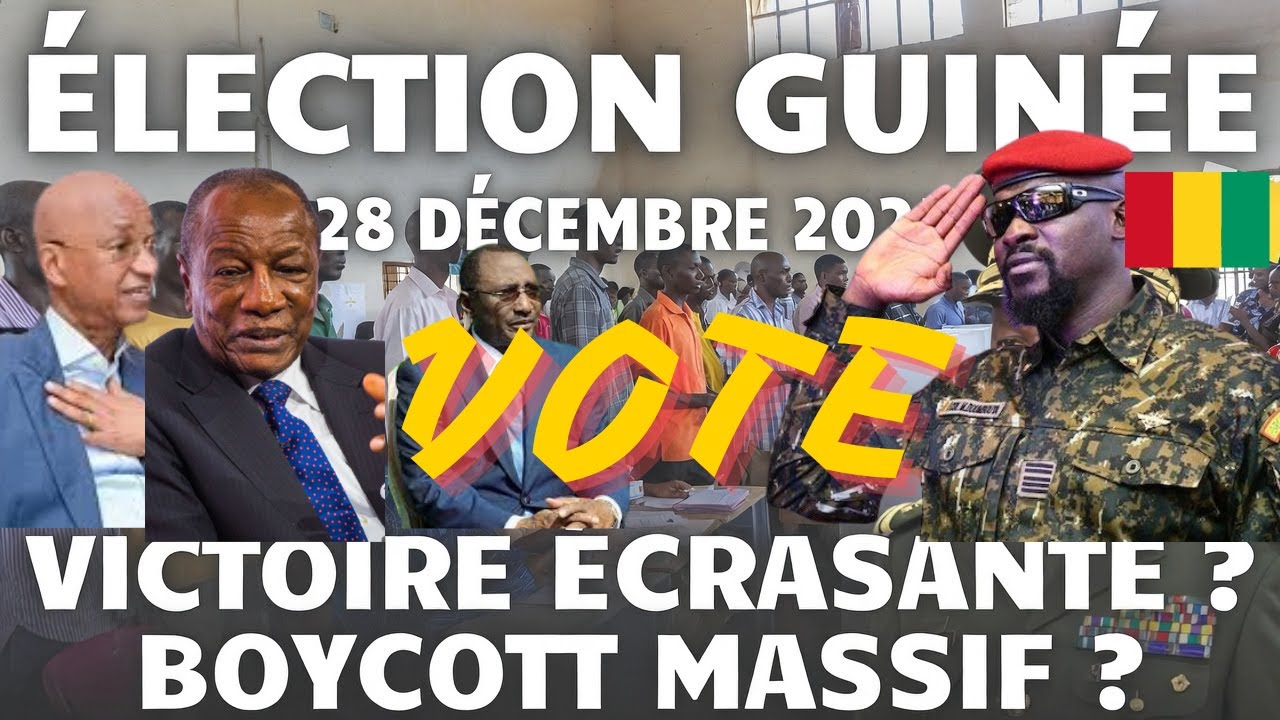 Élection Présidentielle Guinée 2025 : Ce qui se passe EN DIRECT aujourd'hui" 