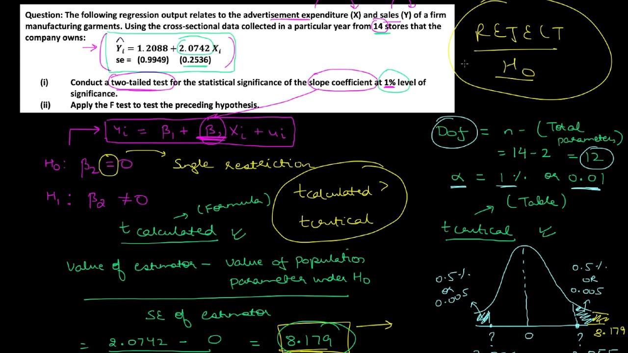 Econometrics | 2017 Exam - Q6 Part (c) Solution | Economics (H) | Sem 4 - DU