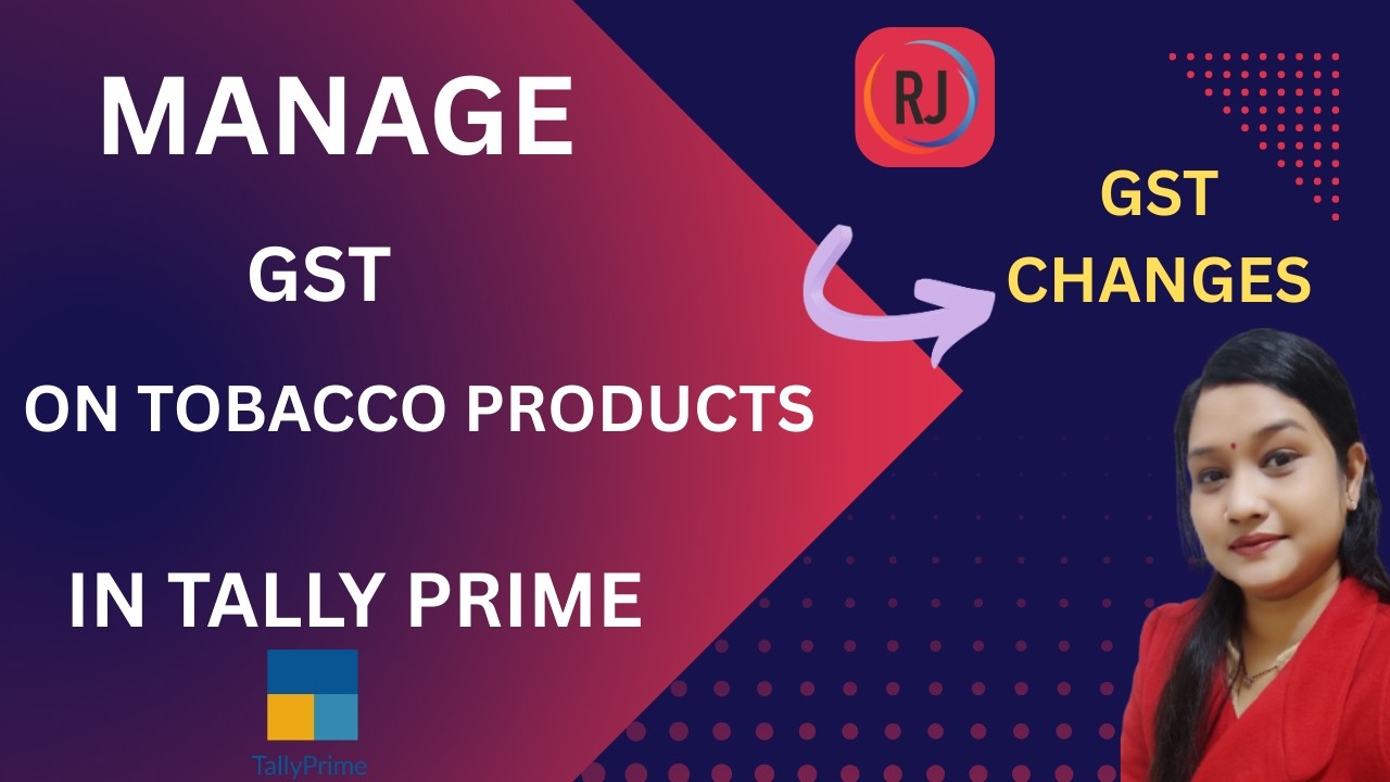 GST on Tobacco Products in Tally Prime | MRP Based GST Calculation |Step by step tutorial