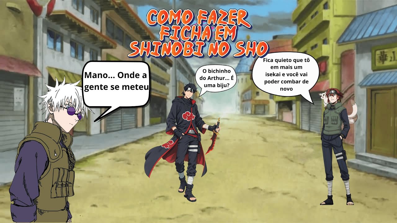 Como Montar uma Ficha do ZERO em Shinobi no Sho (é rapidinho pô) #sns #rpg #fichas #naruto