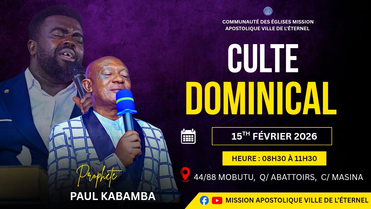 / LIVE / CULTE D'ADORATION  AVEC Prophète Paul KABAMBA