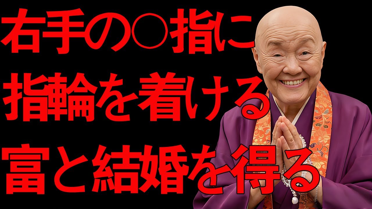 【瀬戸内寂聴】指〇に秘められた秘密とパワー：仏教に秘められた「手相の教え」を活用した開運術、教えます！#幸運 #富 #恋愛 #手相占い #仏教 #指輪 #瀬戸内寂聴