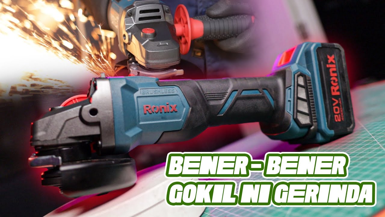 Review & Test Gerinda Cordless brushless | RONIX  8901K  20V | Matanya awett banget  !!