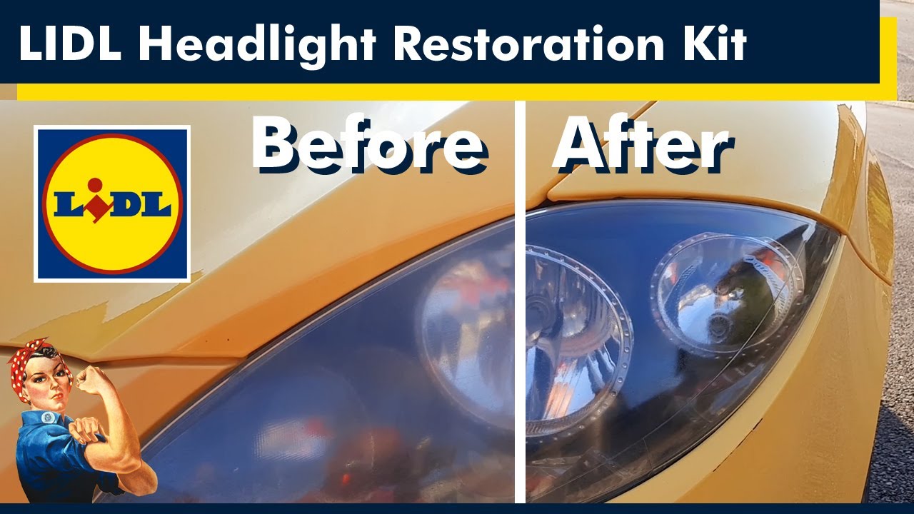 LIDL Headlight Restoration Kit, how to use it