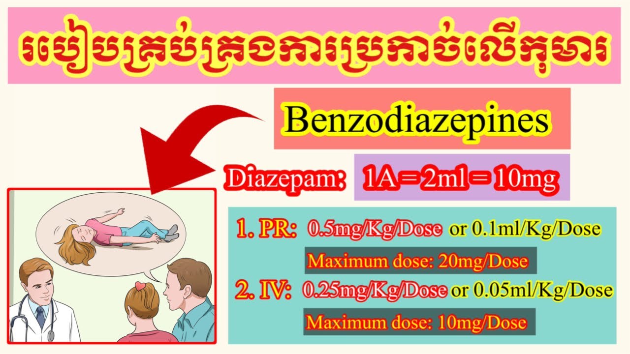 របៀបបញ្ឈប់ការប្រកាច់លើកុមារតូចៗ #កុមារប្រកាច់ #របៀបប្រើថ្នាំDiazepamឲ្យត្រូវតាមកម្រិត