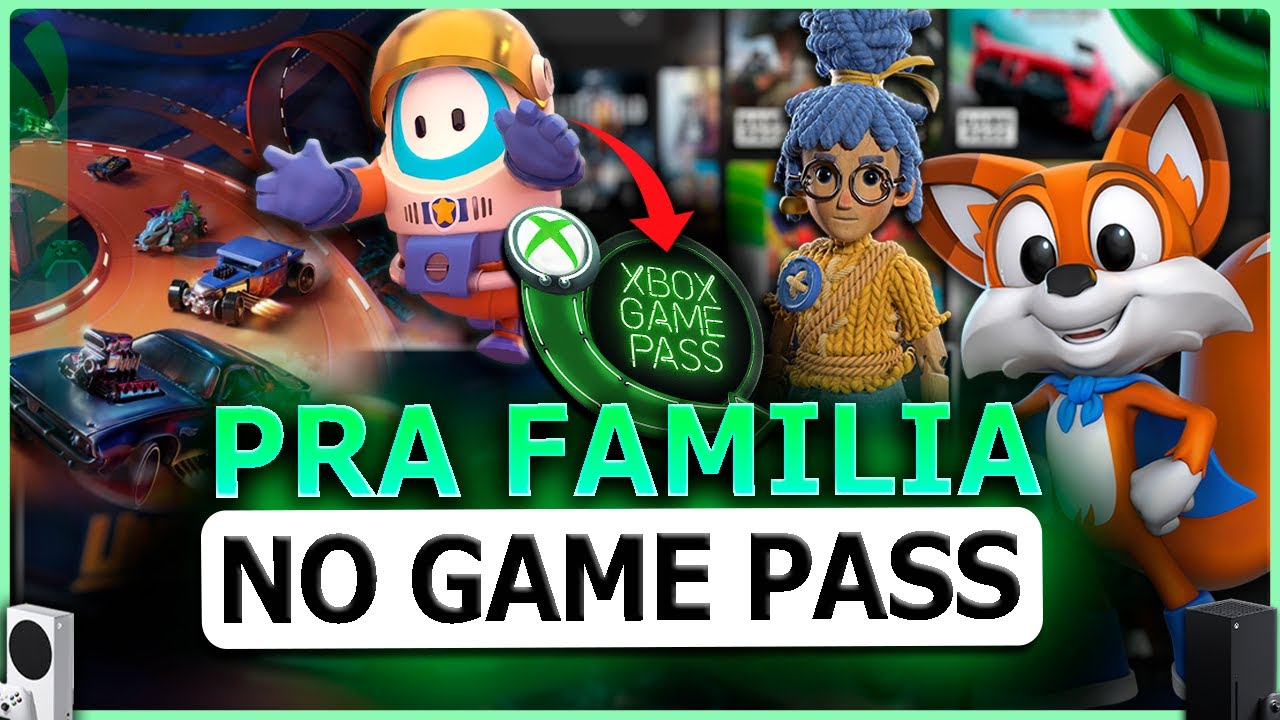 TOP 10 JOGOS Pra Crianças e TODA FAMILIA DO XBOX GAME PASS! (Classificação LIVRE)