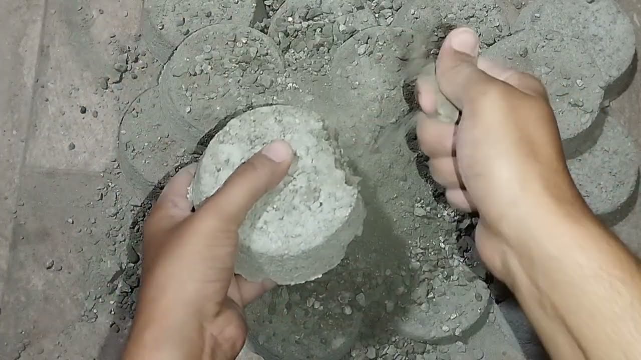 Small Stones, Sand and Cement - #trending #satisfying #viralvideo #shorts @FazilaASMR07