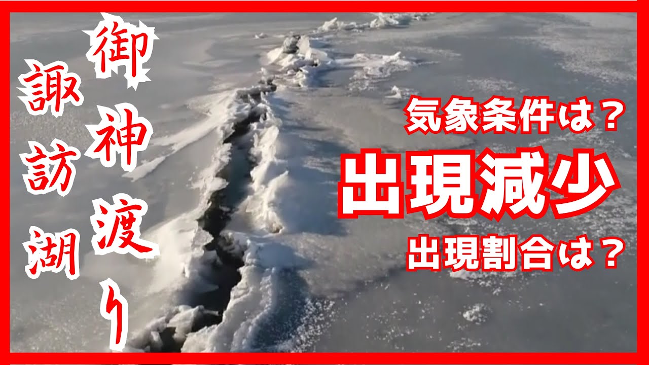 出現は年々減少　自然の神秘　諏訪湖の御神渡り　一体何が…。データ徹底分析（2024年1月30日放送「news every.」より）