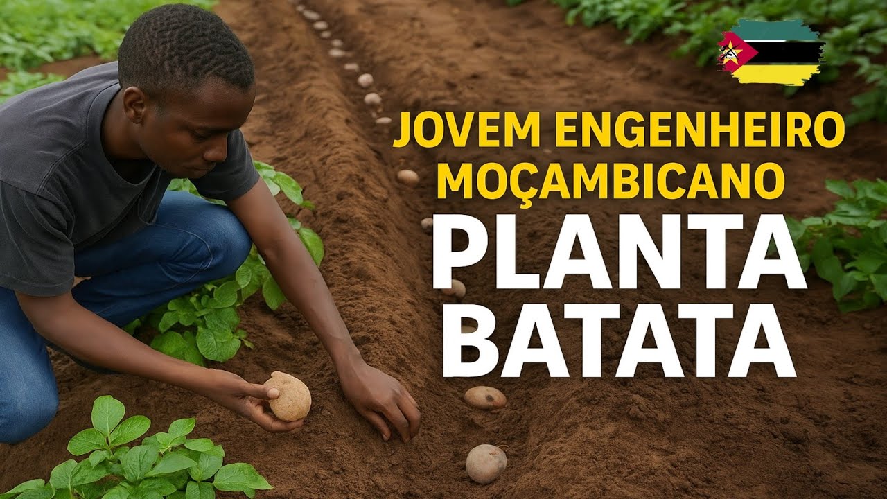 Jovem Engenheiro Moçambicano Planta Batata Reno e Sonha Colher 30 Toneladas em ⅕ Hectare!