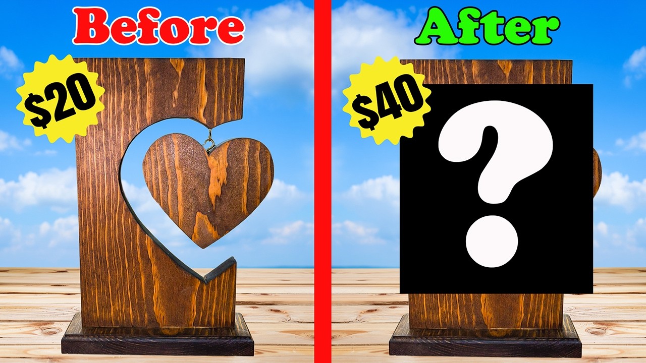 Easy 2 Hour Woodworking Project She'll Love!!!