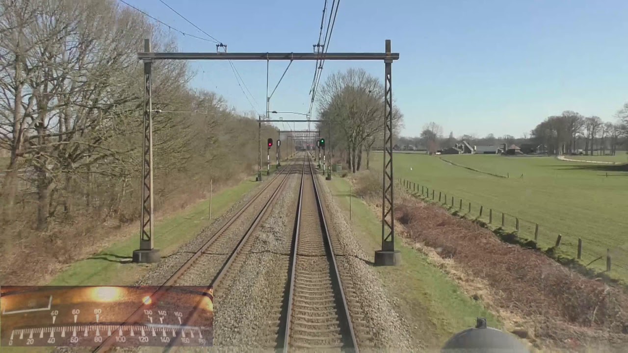 Поездка с водителем поездов из Амерсфорта в Энсхеде (со спидометром)