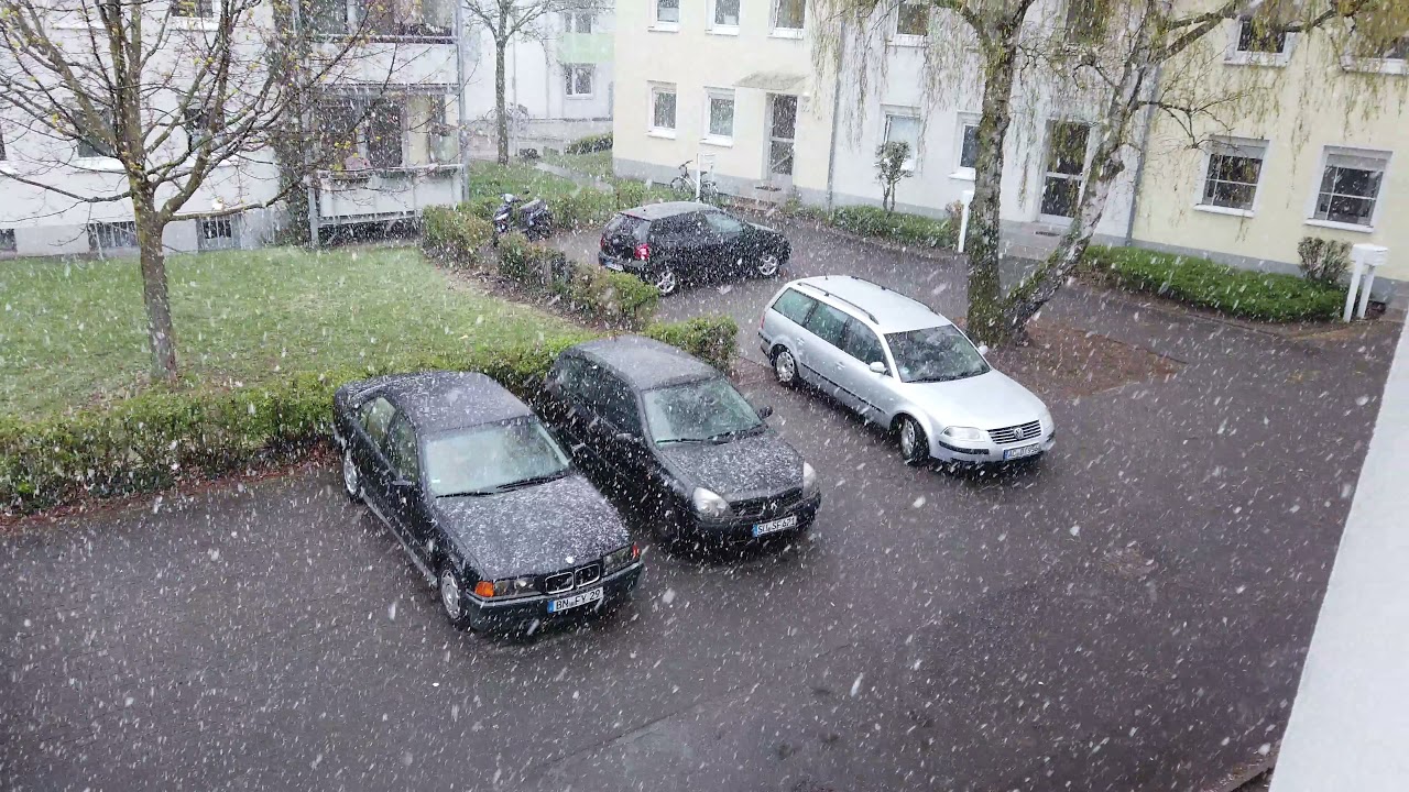 SCHNEEFALL IM APRIL | NRW DEUTSCHLAND