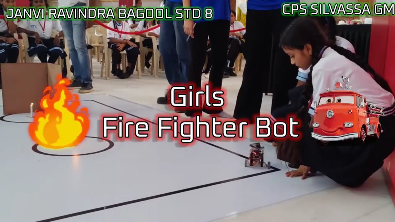 ROBOTEX INDIA CHAMPIONSHIP 2024 PUNE CPS SILVASSA GM |  JANVI  BAGUL | GIRLS FIRE FIGHTER BOT FINAL
