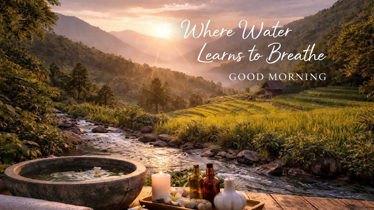 Good Morning Calm 🌿 Where Water Learns to Breathe | Relaxing Nature Music