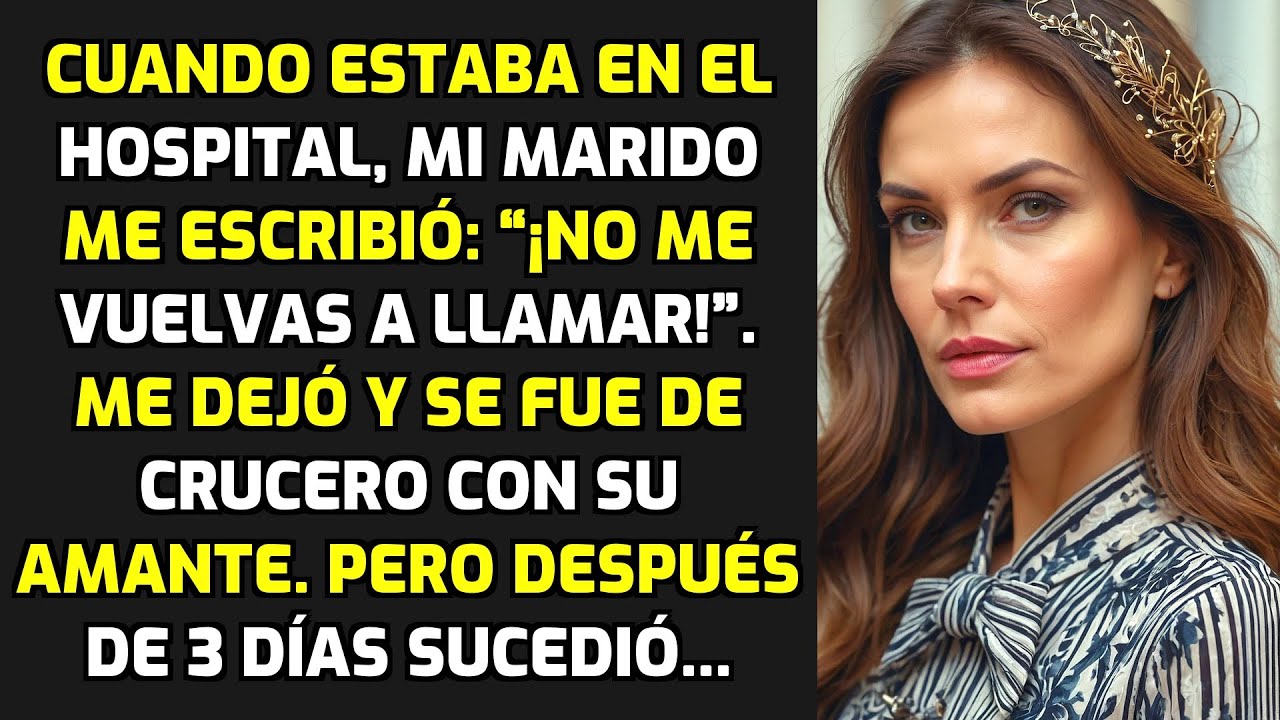 Cuando Estaba En El Hospital Mi Marido Me Escribió: “¡No Me Vuelvas A Llamar!” Pero.. HISTORIAS VIDA