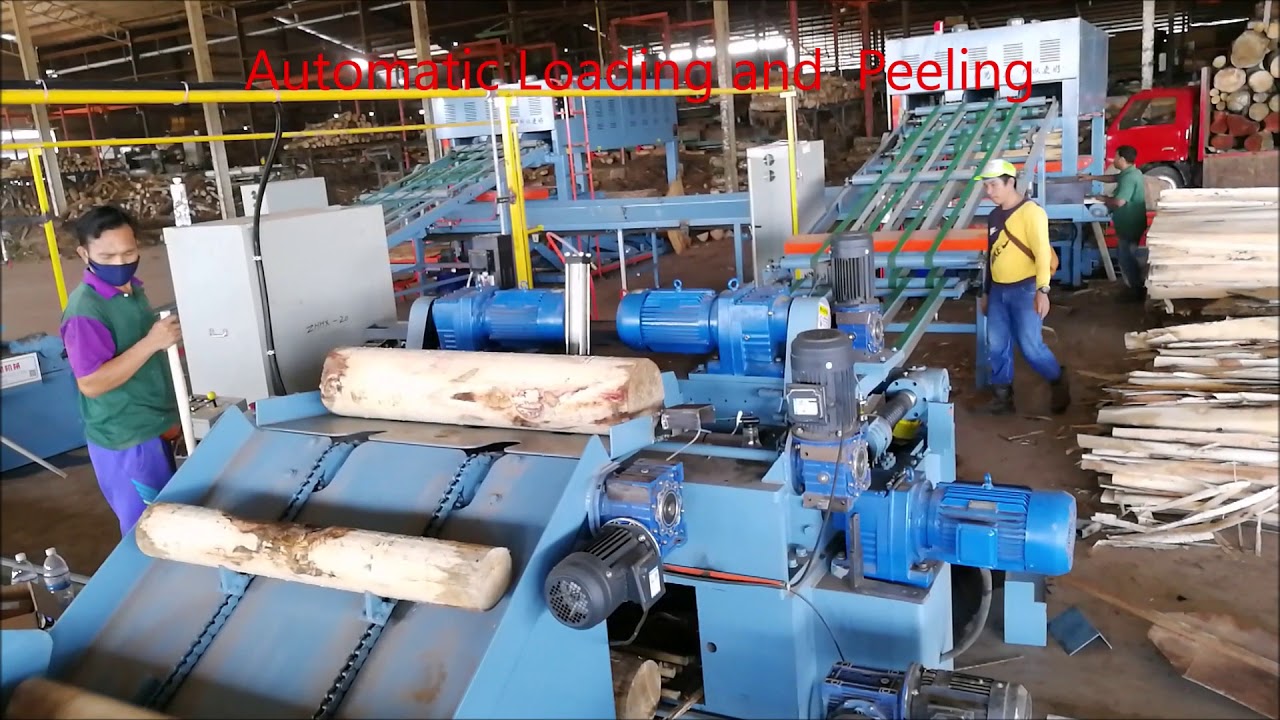 MSTAR MACHINERY---HIGH SPEED VENEER PEELING PRODUCTION LINE