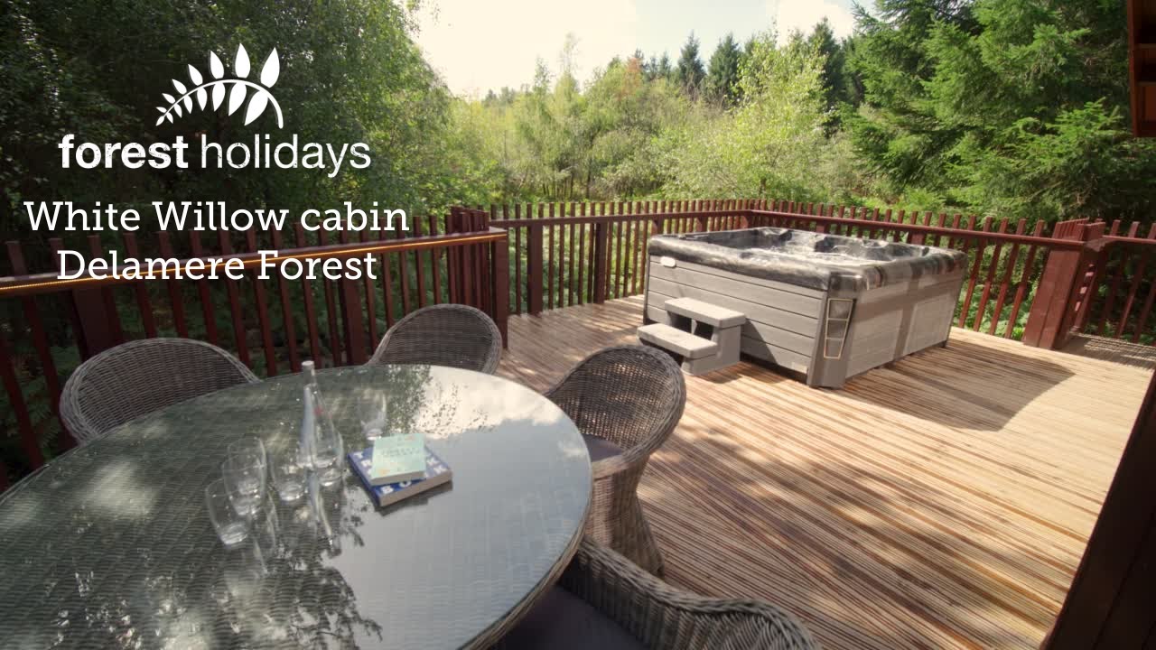 Premium cabin with private hot tub in Delamere Forest