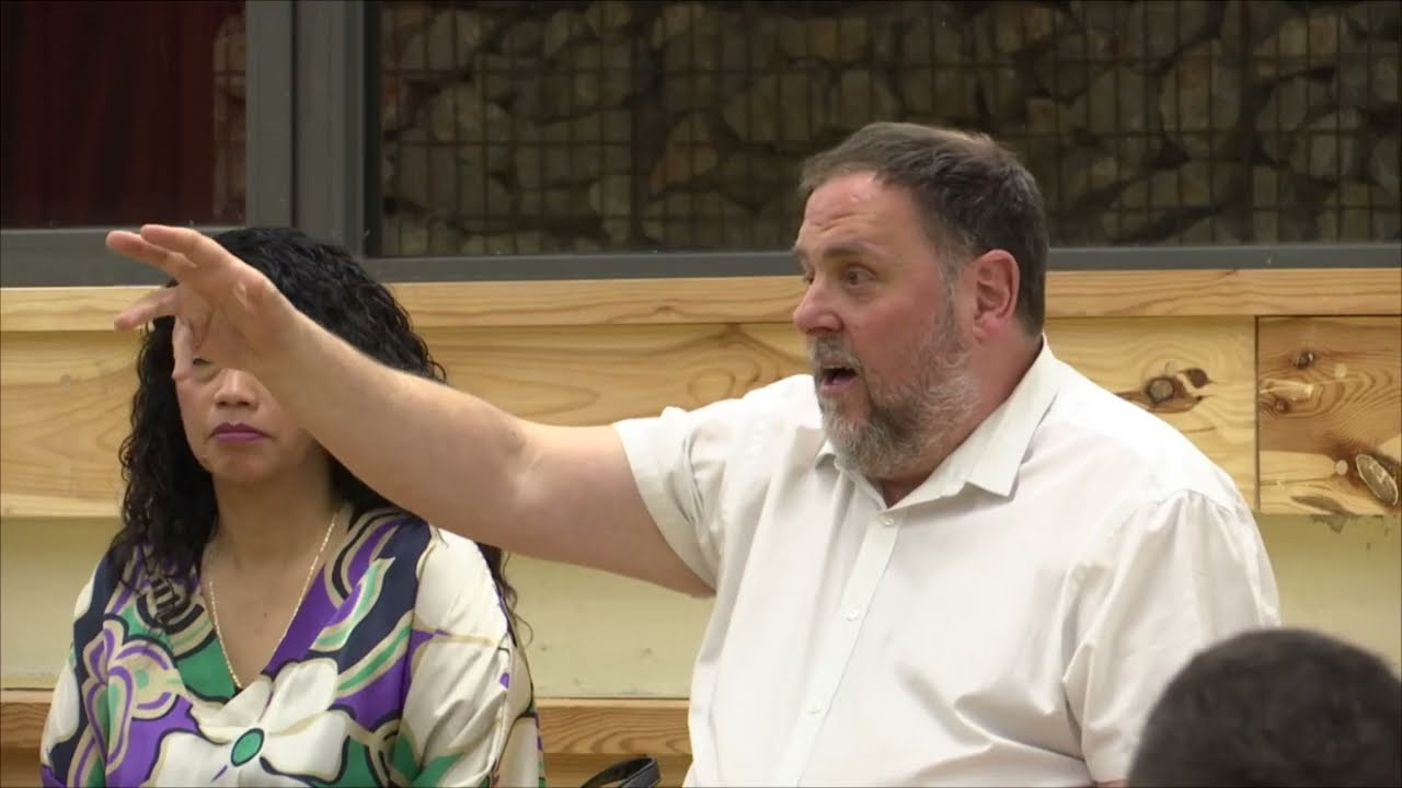 Oriol Junqueras ha visitat l'Espai Polivalent La Vinya de Martorelles